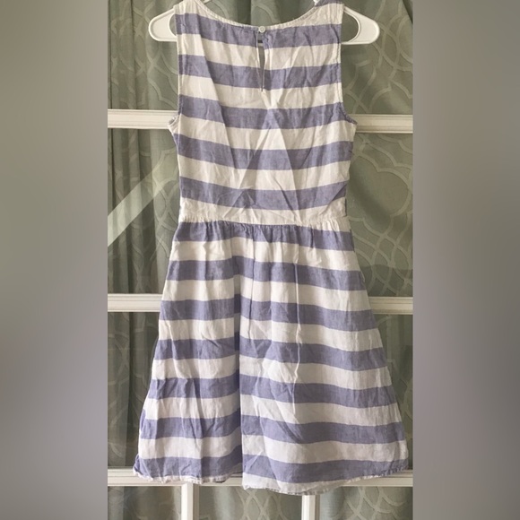 Beachlunchlounge linen cotton blend dress size XS blue and white striped VGUC - Picture 8 of 12